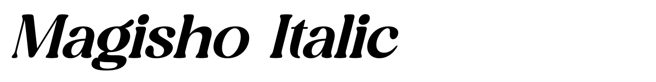 Magisho Italic